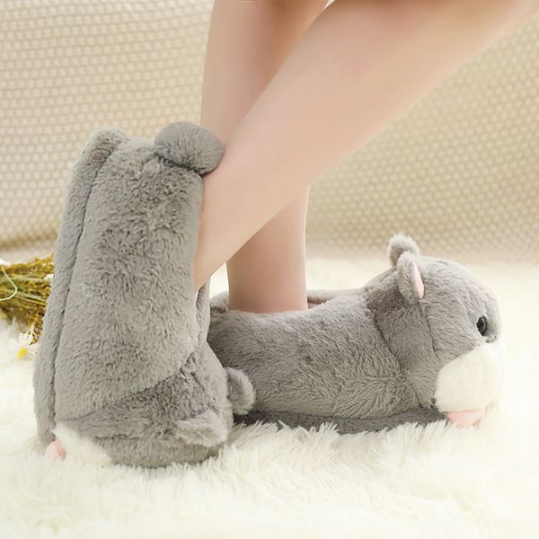 women shoes cute hamster fluffy slippers cotton indoor floor soft fur slippers female shoes girls winter spring warm comfy shoes, Black
women shoes cute hamster fluffy slippers cotton indoor floor soft fur slippers female shoes girls winter spring warm comfy shoes, Black