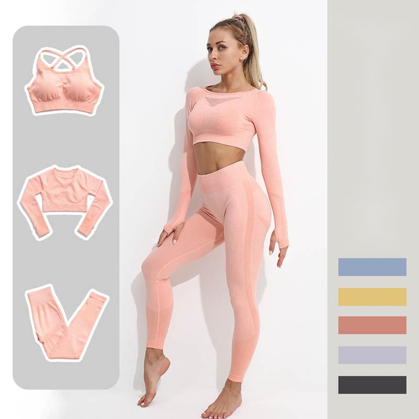yoga outfit seamless suit for women 3pcs/set fitness sports running & pants set casual ladies sportswear breathable sets
yoga outfit seamless suit for women 3pcs/set fitness sports running & pants set casual ladies sportswear breathable sets