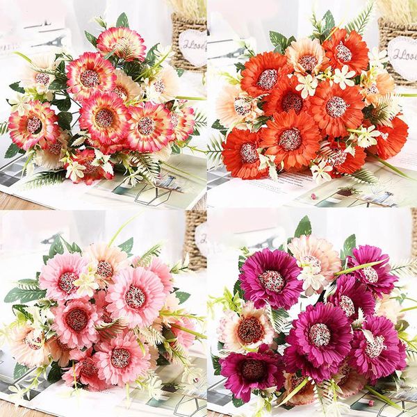 decorative flowers & wreaths 1 bunch of 7 beautiful sunflower sun bouquet silk flower artificial family garden party wedding de
decorative flowers & wreaths 1 bunch of 7 beautiful sunflower sun bouquet silk flower artificial family garden party wedding de