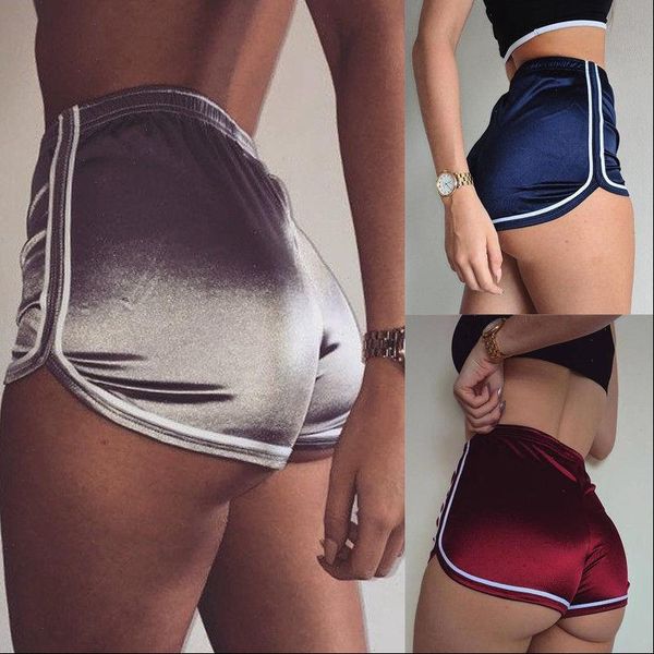 womens short women satin silk elastic high waist running sports shorts gym workout casual waistband, White;black
womens short women satin silk elastic high waist running sports shorts gym workout casual waistband, White;black