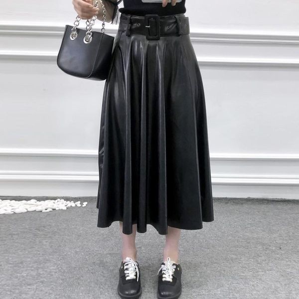skirts winter woemn long skirt vintage black pu leather womens streetwear belt pleated female casual high waisted
skirts winter woemn long skirt vintage black pu leather womens streetwear belt pleated female casual high waisted