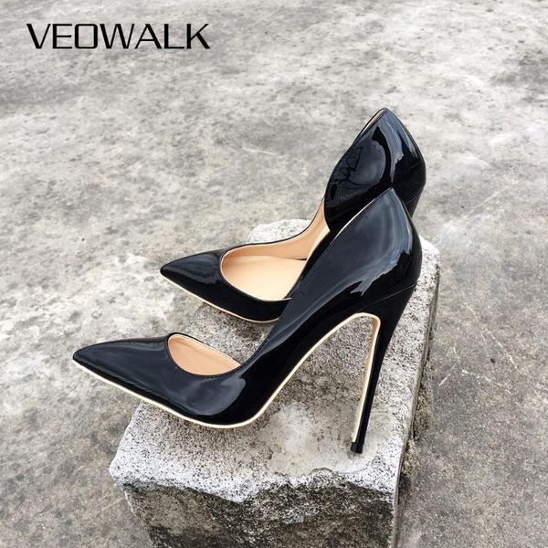 veowalk brand women fashion d'orsay high heels ladies pointed toe evening dress stilettos gloss patent leather pumps shoes, Black
veowalk brand women fashion d'orsay high heels ladies pointed toe evening dress stilettos gloss patent leather pumps shoes, Black