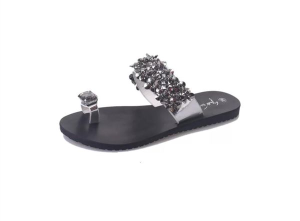 sandals casual women flip-flops jeweled crystal summer flat slippers leisure beach slides outside comfortable shoes mpcf, Black
sandals casual women flip-flops jeweled crystal summer flat slippers leisure beach slides outside comfortable shoes mpcf, Black