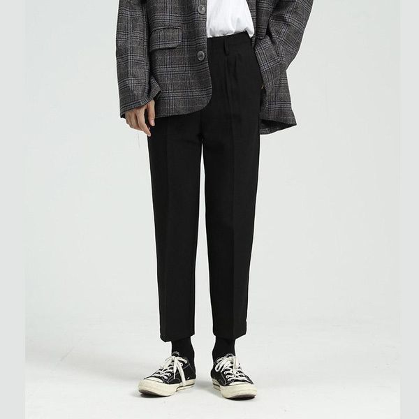 men's suits & blazers men casual ankle length suit pant male japan korea streetwear vintage fashion hip hop trousers conical pants zipp, White;black
men's suits & blazers men casual ankle length suit pant male japan korea streetwear vintage fashion hip hop trousers conical pants zipp, White;black
