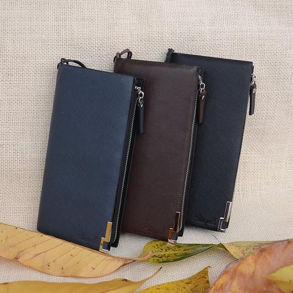 wallets promotion brand men clutch genuine cow leather zipper purse with strap male handbag long wallet, Red;black
wallets promotion brand men clutch genuine cow leather zipper purse with strap male handbag long wallet, Red;black