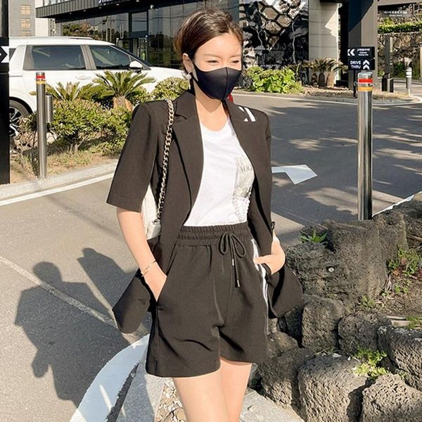 women's tracksuits 2021 summer arrival wide legs women office suit short sleeve blazer jacket elastic waistline lace up shorts two piec, Gray
women's tracksuits 2021 summer arrival wide legs women office suit short sleeve blazer jacket elastic waistline lace up shorts two piec, Gray