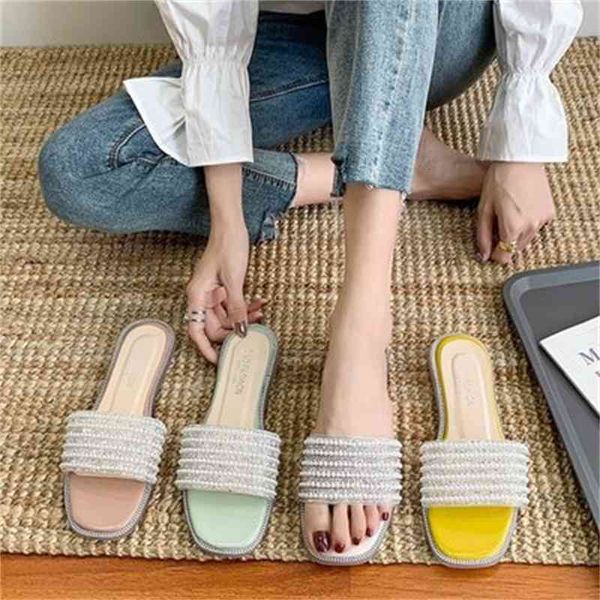 slippers slipper female summer pearl rhinestone decoration one-line korean version 5gsx, Black
slippers slipper female summer pearl rhinestone decoration one-line korean version 5gsx, Black