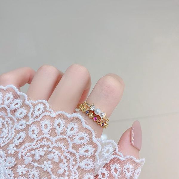 wedding rings luxury colorful zircon bowknot pearl open ring sapphire diamond female lady exquisite jewelry for girlfriend gift, Slivery;golden
wedding rings luxury colorful zircon bowknot pearl open ring sapphire diamond female lady exquisite jewelry for girlfriend gift, Slivery;golden