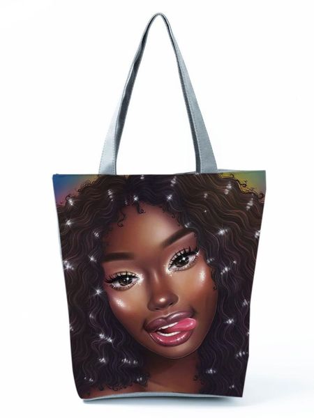 evening bags sparkling afro girl printed tote female fashion all-match shoulder eco friendly shopping trend portable beach bag
evening bags sparkling afro girl printed tote female fashion all-match shoulder eco friendly shopping trend portable beach bag