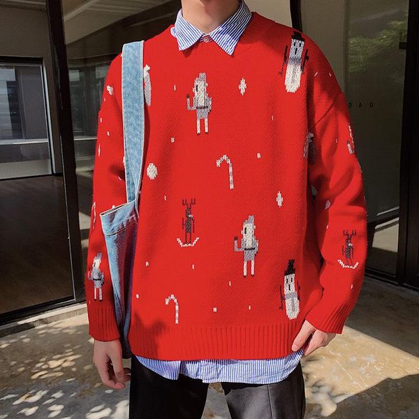 men's sweaters jumpers winter ins boys ugly christmas sweater korean students loose couples long sleeve bf lazy, White;black
men's sweaters jumpers winter ins boys ugly christmas sweater korean students loose couples long sleeve bf lazy, White;black