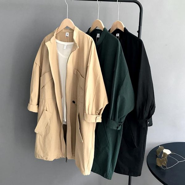women's trench coats daily apparel female 2021 fashion casual long sleeve coat autumn zipper tunic windbreaker for women khaki green, Tan;black
women's trench coats daily apparel female 2021 fashion casual long sleeve coat autumn zipper tunic windbreaker for women khaki green, Tan;black