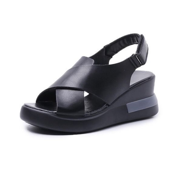 dress shoes 2021 women sandals leather casual ladies wedge sandálias femininas soft thick bottom shoe female sandalias solid, Black
dress shoes 2021 women sandals leather casual ladies wedge sandálias femininas soft thick bottom shoe female sandalias solid, Black