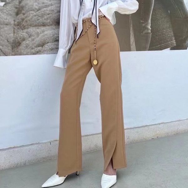 capris casual patchwork chain pants for women high waist solid bottom split loose trouser female fashion clothing, Black;white
capris casual patchwork chain pants for women high waist solid bottom split loose trouser female fashion clothing, Black;white