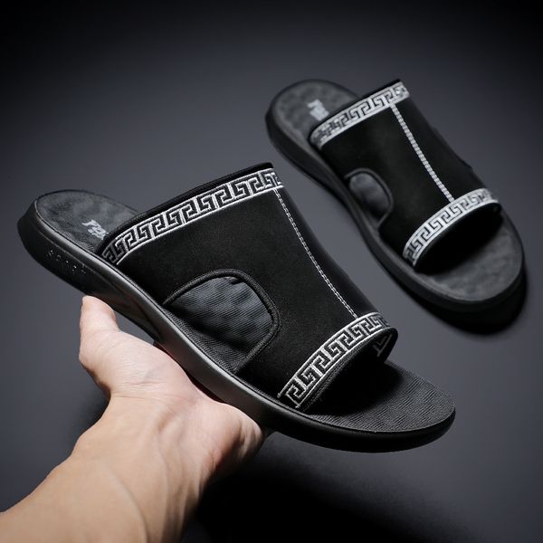 dress shoes nova homme verão moda antiderrapante chinelos sapatos de praia marca flip flops macio homem sandálias casa interior slides banho, Black
dress shoes nova homme verão moda antiderrapante chinelos sapatos de praia marca flip flops macio homem sandálias casa interior slides banho, Black