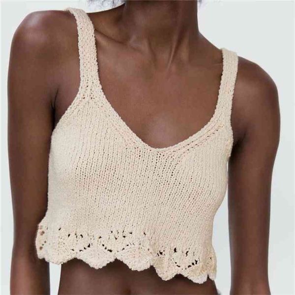 women summer knitting short tank camis sleeveless v-neck fashion hollow out female street casual clothing 210513, White
women summer knitting short tank camis sleeveless v-neck fashion hollow out female street casual clothing 210513, White