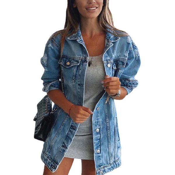 women's jackets donsignet denim jacket women autumn winter long sleeve turn-down collar ripped casual womens, Black;brown
women's jackets donsignet denim jacket women autumn winter long sleeve turn-down collar ripped casual womens, Black;brown