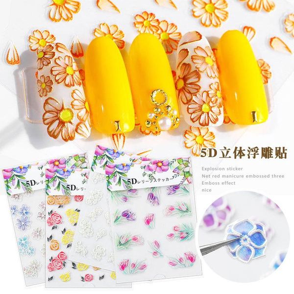 stickers & decals 5d carved nail stickers, flower series embossed pink, yellow and white, Black
stickers & decals 5d carved nail stickers, flower series embossed pink, yellow and white, Black