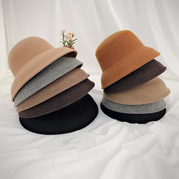 stingy brim hats warm winter women's bucket fedora hat felt 100% wool for girl fall fashion fur black cap bone cape feminino gorra, Blue;gray
stingy brim hats warm winter women's bucket fedora hat felt 100% wool for girl fall fashion fur black cap bone cape feminino gorra, Blue;gray