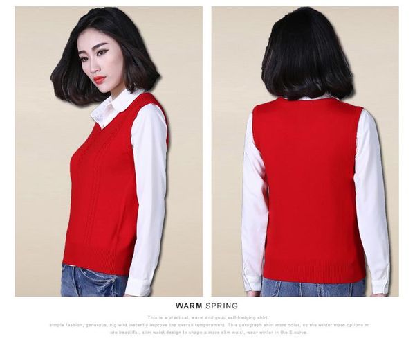 women's vests autumn and winter knitwear v-neck sleeveless vest short large men's wool warm z137, Black;white
women's vests autumn and winter knitwear v-neck sleeveless vest short large men's wool warm z137, Black;white