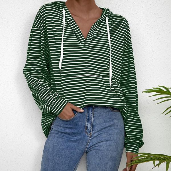 women's hoodies & sweatshirts autumn kangaroo pocket striped drawstring long sleeves hoodie, Black
women's hoodies & sweatshirts autumn kangaroo pocket striped drawstring long sleeves hoodie, Black