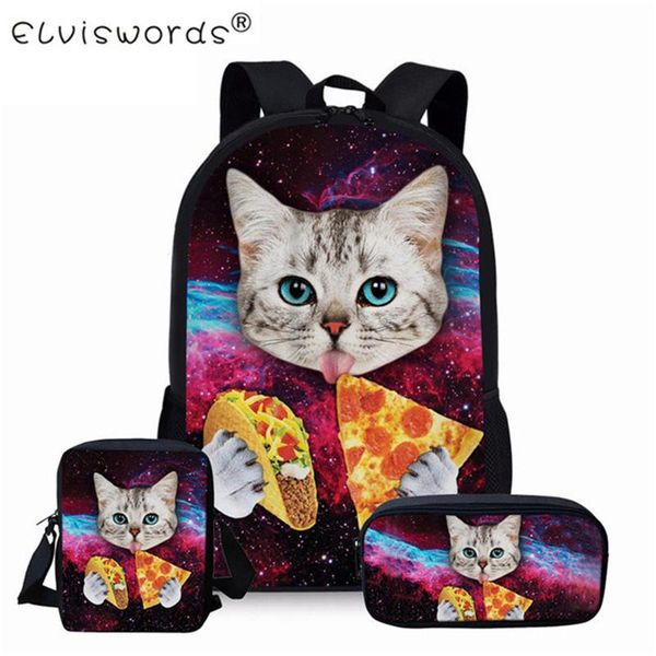 schoolbag set black cats kids girls school backpack children book bags boys travel students rucksack moclila
schoolbag set black cats kids girls school backpack children book bags boys travel students rucksack moclila