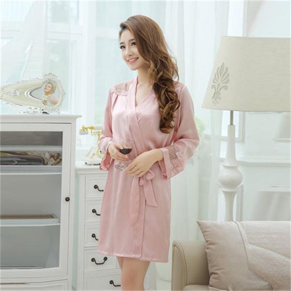 women's sleepwear summer 100% mulberry silk robe pajamas mesh embroidery bathrobe womens ladies kimono home clothes pijamas, Black;red
women's sleepwear summer 100% mulberry silk robe pajamas mesh embroidery bathrobe womens ladies kimono home clothes pijamas, Black;red