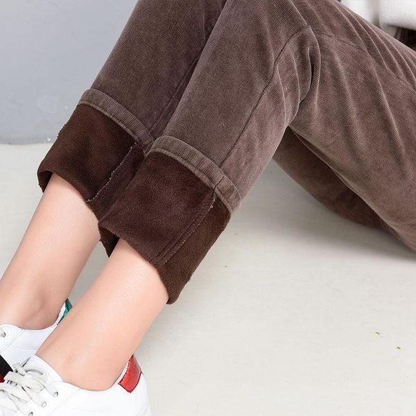 women's pants & capris autumn winter warm plus velvet high waist pencil size corduroy women thicken ladies long trousers hk252, Black;white
women's pants & capris autumn winter warm plus velvet high waist pencil size corduroy women thicken ladies long trousers hk252, Black;white