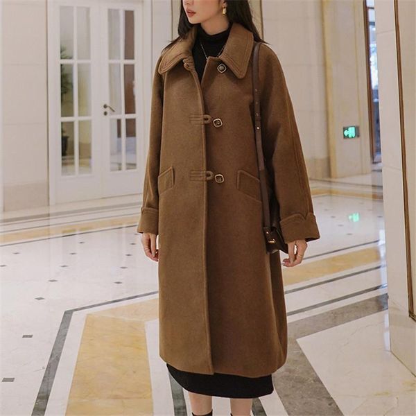 women's wool & blends autumn winter clothes women elegant korean style mid-long woolen trench coat overcoat female vintage slim outerwe, Black
women's wool & blends autumn winter clothes women elegant korean style mid-long woolen trench coat overcoat female vintage slim outerwe, Black