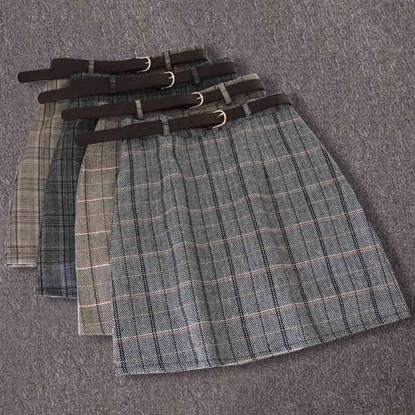 winter plaid a-line sashes women skirt high waist above knee casual vintage office work ladies korean empire mini skirts belt 211120, Black
winter plaid a-line sashes women skirt high waist above knee casual vintage office work ladies korean empire mini skirts belt 211120, Black
