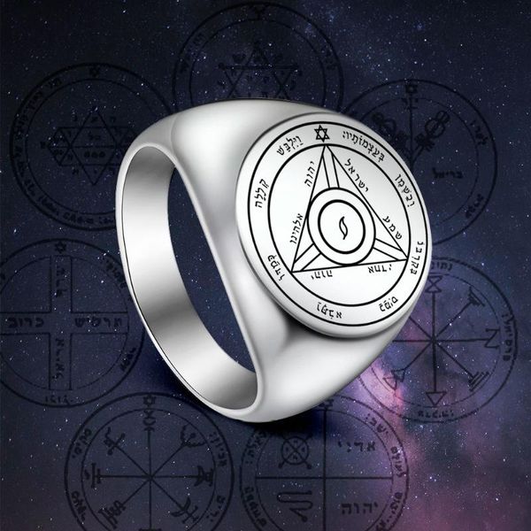 vintage solomon amulet ring stainless steel viking rings jewelry for men women girls boys factory cluster, Golden;silver
vintage solomon amulet ring stainless steel viking rings jewelry for men women girls boys factory cluster, Golden;silver