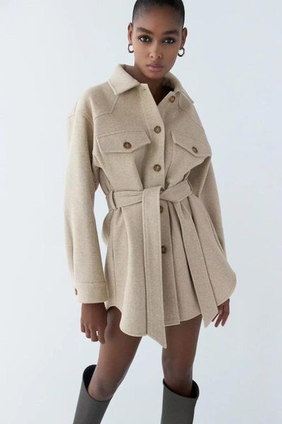 women's wool & blends autumn winter office lady solid casual coat elegant lapel blazer women fashion single breasted pocket slim outerw, Black
women's wool & blends autumn winter office lady solid casual coat elegant lapel blazer women fashion single breasted pocket slim outerw, Black