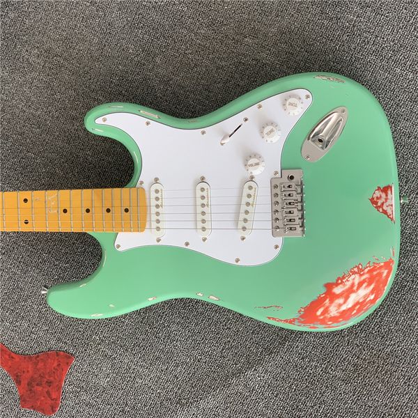 relic- electric guitar, s-s-h,alder body with maple neck,custom st electric guitar
relic- electric guitar, s-s-h,alder body with maple neck,custom st electric guitar