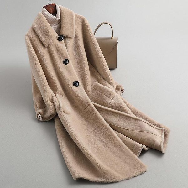 women's fur & faux women 2021 autumn winter elegant long coat female casual warm plush overcoat ladies chic fake outwear c370, Black
women's fur & faux women 2021 autumn winter elegant long coat female casual warm plush overcoat ladies chic fake outwear c370, Black