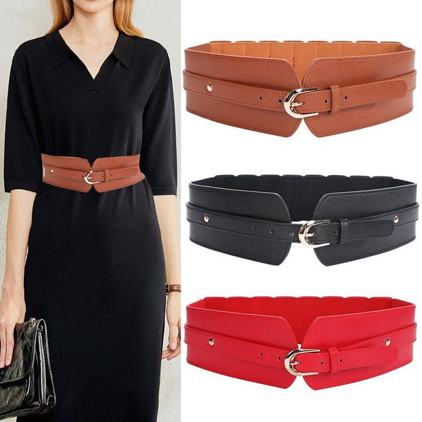 women's wide leather belt elastic stretch cummerbunds strap ladies dress clothing corset waist seal girdle decoration accessory belts, Black;brown
women's wide leather belt elastic stretch cummerbunds strap ladies dress clothing corset waist seal girdle decoration accessory belts, Black;brown