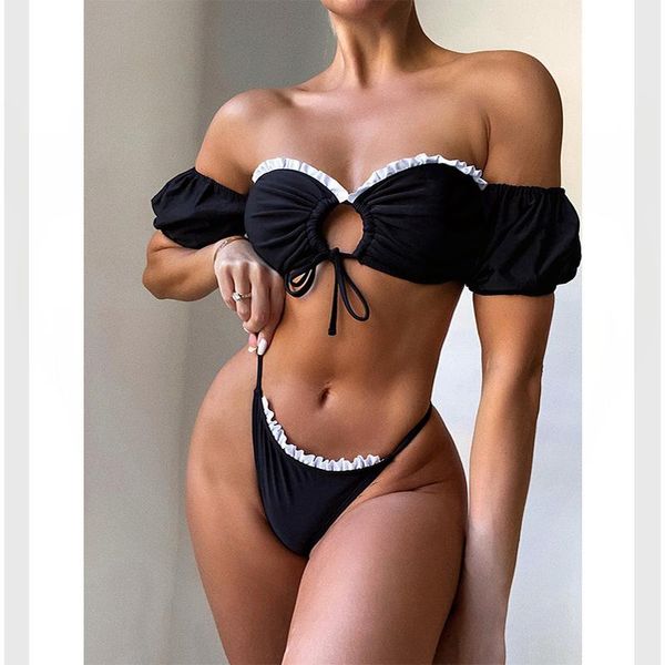 women's swimwear women bikini womens 2021 swimsuit bathing suit biquini plus size swimming for monokini tankini, White;black
women's swimwear women bikini womens 2021 swimsuit bathing suit biquini plus size swimming for monokini tankini, White;black