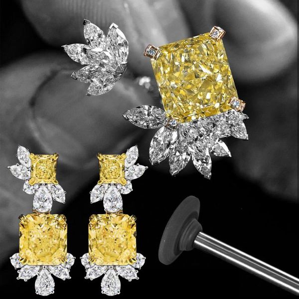 earrings & necklace rakol yellow cubic zircon crystal famous ring set jewelry for women wedding dinner fashion aretes de mujer moderno 2021, Silver
earrings & necklace rakol yellow cubic zircon crystal famous ring set jewelry for women wedding dinner fashion aretes de mujer moderno 2021, Silver