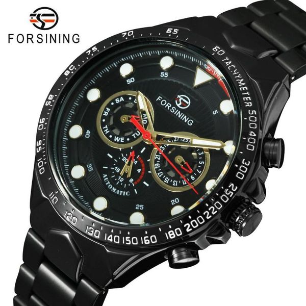 wristwatches forsining military full black automatic watch men casual mechanical watches steel strap business sports clock, Slivery;brown
wristwatches forsining military full black automatic watch men casual mechanical watches steel strap business sports clock, Slivery;brown