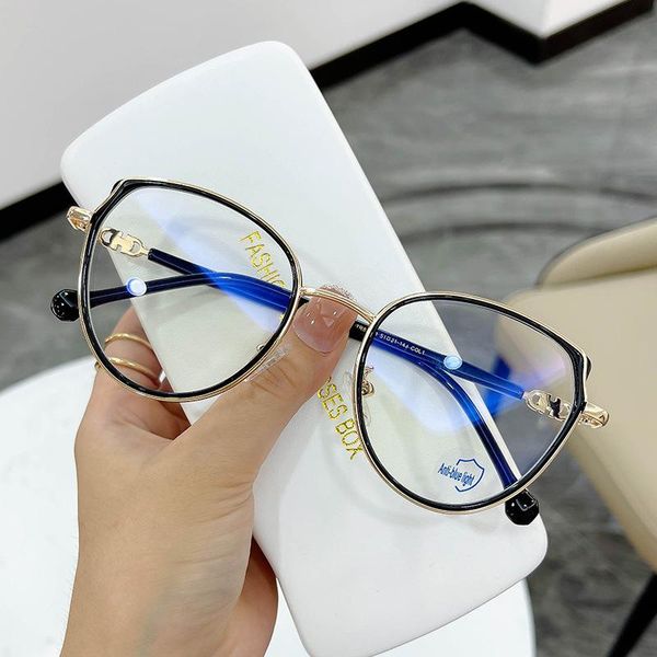 fashion sunglasses frames acetate solid alloy glasses frame women anti-blue light designer metallic circle myopia, Black
fashion sunglasses frames acetate solid alloy glasses frame women anti-blue light designer metallic circle myopia, Black