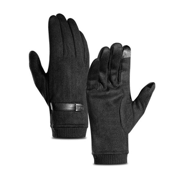 men winter warm plush thick touch screen gloves bicycle bike mittens for outdoor cycling running mountaineering, Black
men winter warm plush thick touch screen gloves bicycle bike mittens for outdoor cycling running mountaineering, Black