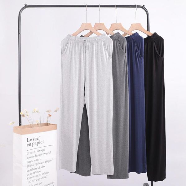 men's sleepwear upgrade modal trousers, summer casual pajamas, home clothes, loose large size yoga pants, one generation, Black;brown
men's sleepwear upgrade modal trousers, summer casual pajamas, home clothes, loose large size yoga pants, one generation, Black;brown