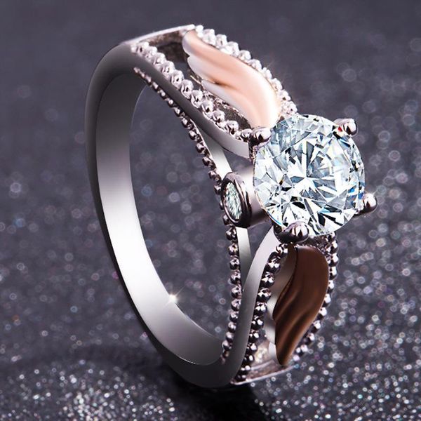 wedding rings female zircon jewelry angel of wing part rose gold ring alloy double color for women crystal drop, Slivery;golden
wedding rings female zircon jewelry angel of wing part rose gold ring alloy double color for women crystal drop, Slivery;golden
