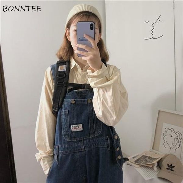 jumpsuits women leisure all-match denim solid simple pockets streetwear womens loose korean style chic trendy retro daily casual, Black;white
jumpsuits women leisure all-match denim solid simple pockets streetwear womens loose korean style chic trendy retro daily casual, Black;white