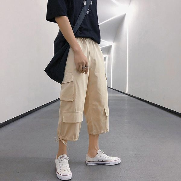 men's pants 2021 autumn european and american style straight fashion tooling casual trend nine points sports m-3xl, Black
men's pants 2021 autumn european and american style straight fashion tooling casual trend nine points sports m-3xl, Black