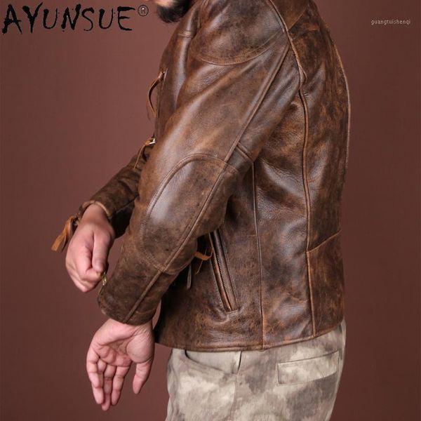 men's leather & faux 2021 fahsion vintage jacket men slim streetwear motorcycle korean mens clothing brown chaqueta cuero hombre wpy374, Black
men's leather & faux 2021 fahsion vintage jacket men slim streetwear motorcycle korean mens clothing brown chaqueta cuero hombre wpy374, Black