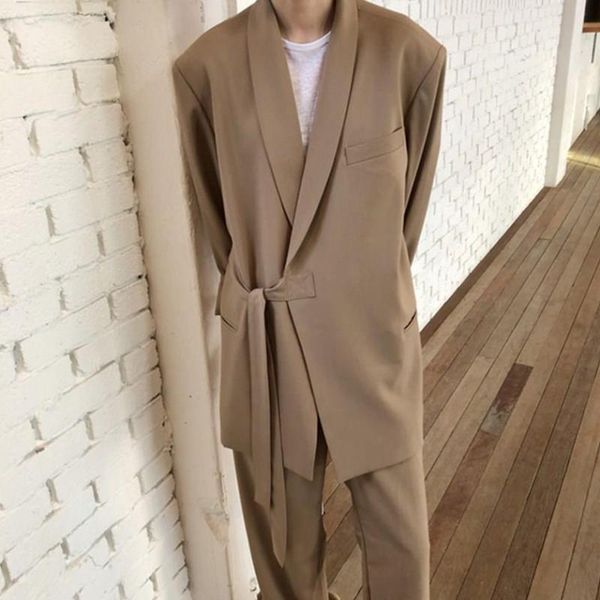 women's suits & blazers women solid full sleeve pants suit elegant blazer outfits high street waist wide leg 2 piece set, White;black
women's suits & blazers women solid full sleeve pants suit elegant blazer outfits high street waist wide leg 2 piece set, White;black