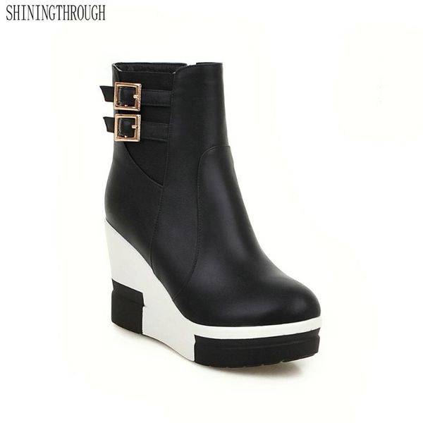 black red white fashion women's ankle boots wedges high heels punk platform women autumn ladies shoes
black red white fashion women's ankle boots wedges high heels punk platform women autumn ladies shoes