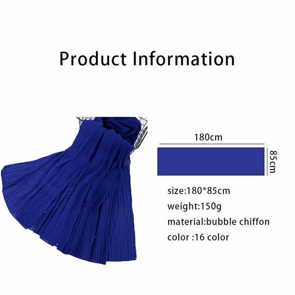 scarves fashion crinkle bubble chiffon hijabs scarf with beads plain shawls muslim pashmina headscarf wraps headband 1pc retail, Blue;gray
scarves fashion crinkle bubble chiffon hijabs scarf with beads plain shawls muslim pashmina headscarf wraps headband 1pc retail, Blue;gray
