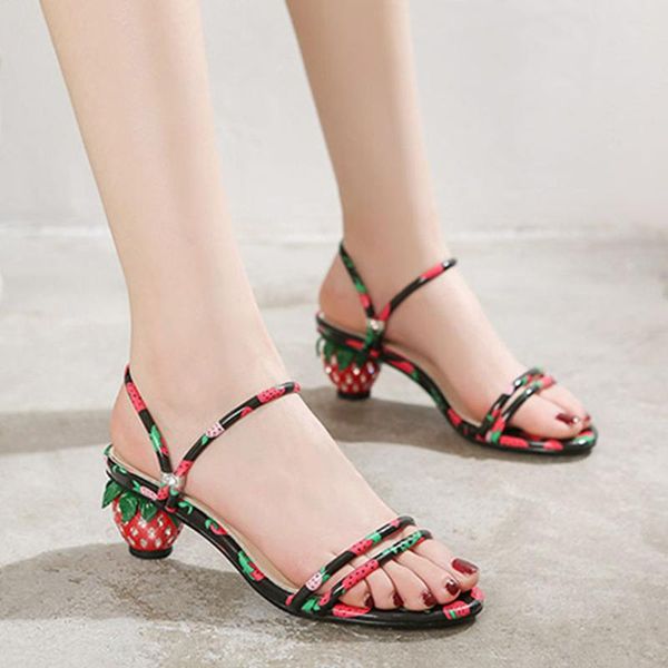 summer women's ladies strawberry printed beach party shoes fashion open toe low heel slip-on crystal slippers sandals shoes#g3, Black
summer women's ladies strawberry printed beach party shoes fashion open toe low heel slip-on crystal slippers sandals shoes#g3, Black