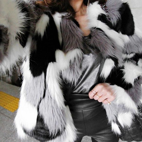 women's fur & faux women parka warm jackets coats plus size winter short coat loose o neck oversized outwear casaco feminino, Black
women's fur & faux women parka warm jackets coats plus size winter short coat loose o neck oversized outwear casaco feminino, Black