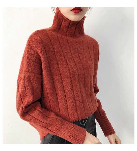 h.sa women sweaters winter turtleneck warm pull jumpers striped knitted sweater long sleve basic sweater linning 210716, White;black
h.sa women sweaters winter turtleneck warm pull jumpers striped knitted sweater long sleve basic sweater linning 210716, White;black